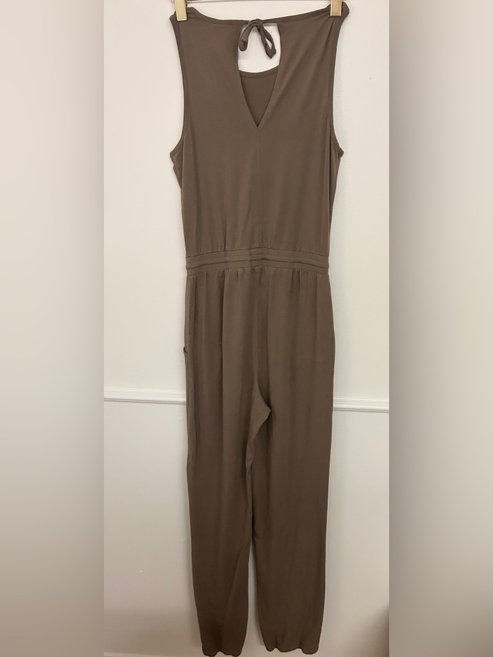 Lole Sleeveless Taupe Jumpsuit • Size Small